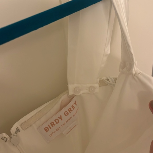 Mia Mini Matte Satin Convertible Dress - White - Picture 9 of 9